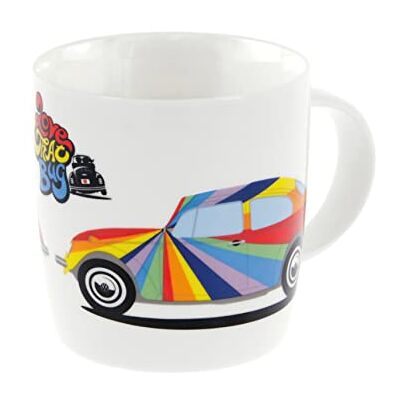 BRISA VW Volkswagen Collection Grande tasse en céramique pour café, thé et cappuccino (Rayures/Coloré) - Publicité BRISA VW Volkswagen Collection Grande tasse en céramique pour café, thé et cappuccino (Rayures/Coloré) - Publicité