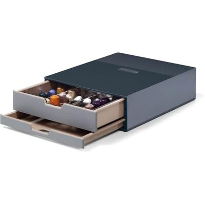 Durable 338358 Coffee Point Box S boîte de rangement (avec 2 tiroirs pour café/thé, boîte de restauration pour station de café/cuisine de bureau) anthracite - Publicité Durable 338358 Coffee Point Box S boîte de rangement (avec 2 tiroirs pour café/thé, boîte de restauration pour station de café/cuisine de bureau) anthracite - Publicité