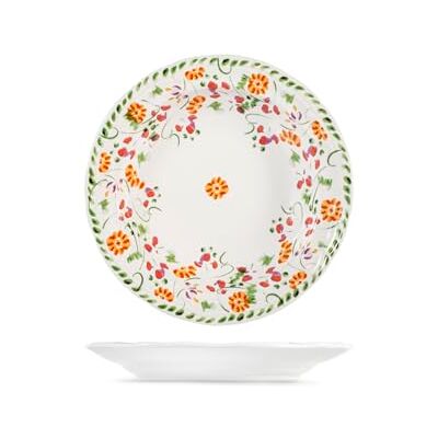 H&H Lot de 6 assiettes creuses diamantées en Stoneware décorées Ø 20 cm – Assiettes élégantes et résistantes pour soupes et premières – Lavables au lave-vaisselle et au micro-ondes - Publicité H&H Lot de 6 assiettes creuses diamantées en Stoneware décorées Ø 20 cm – Assiettes élégantes et résistantes pour soupes et premières – Lavables au lave-vaisselle et au micro-ondes - Publicité