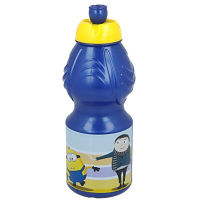 Stor Minions 2 Bouteille d'eau en plastique pour enfant avec fermeture anti-goutte 400 ml - Publicité Stor Minions 2 Bouteille d'eau en plastique pour enfant avec fermeture anti-goutte 400 ml - Publicité