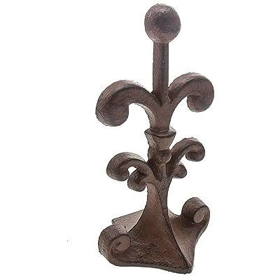 Comfify Butée de porte décorative en fonte Fleur de Lis, avec fond rembourré en feutre anti-rayures, design vintage antique, solide et robuste, 10,2 x 8,9 x 19,7 cm, Marron - Publicité Comfify Butée de porte décorative en fonte Fleur de Lis, avec fond rembourré en feutre anti-rayures, design vintage antique, solide et robuste, 10,2 x 8,9 x 19,7 cm, Marron - Publicité
