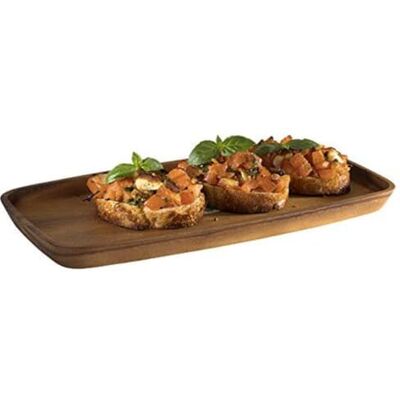 APS planche de service, planche en bois d'acacia huilé, plateau en bois, planche de service en bois, brun, 18 x 30 cm, 2 cm de hauteur - Publicité APS planche de service, planche en bois d'acacia huilé, plateau en bois, planche de service en bois, brun, 18 x 30 cm, 2 cm de hauteur - Publicité