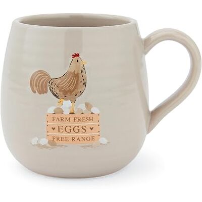 Cooksmart Hen House Lane Tasse à café en grès beige Tasse à café en grès nervuré et gaufré Tasse à thé rustique pour la maison et la cuisine Passe au lave-vaisselle et au micro-ondes 400 ml - Publicité Cooksmart Hen House Lane Tasse à café en grès beige Tasse à café en grès nervuré et gaufré Tasse à thé rustique pour la maison et la cuisine Passe au lave-vaisselle et au micro-ondes 400 ml - Publicité