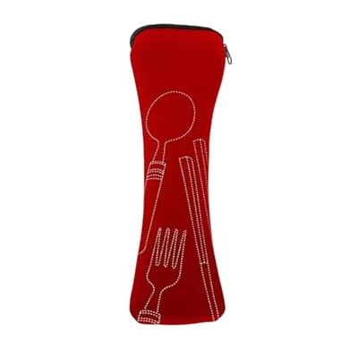 Wilitto Sac de rangement à couverts de voyage pour camping Sac de rangement à couverts portable pour camping, travail, école, pique-nique, organisateur de fourchette, cuillère et baguettes, sac - Publicité Wilitto Sac de rangement à couverts de voyage pour camping Sac de rangement à couverts portable pour camping, travail, école, pique-nique, organisateur de fourchette, cuillère et baguettes, sac - Publicité