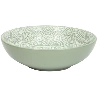 HOME DECO FACTORY KA0458 Assiette Creuse Design Moderne en Céramique Conçue pour Soupes et Plats en Sauce Facile À Entretenir Ø 185 mm Couleur Verte - Publicité HOME DECO FACTORY KA0458 Assiette Creuse Design Moderne en Céramique Conçue pour Soupes et Plats en Sauce Facile À Entretenir Ø 185 mm Couleur Verte - Publicité