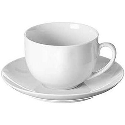 Price and Kensington Simplicity Tasse à thé et Soucoupe en Porcelaine Blanc 26 cl - Publicité Price and Kensington Simplicity Tasse à thé et Soucoupe en Porcelaine Blanc 26 cl - Publicité