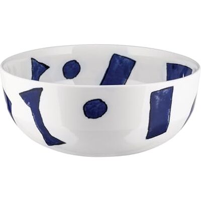 Alessi Itsumo Yunoki ware NF08/38 25 Saladier Design, Usage Quotidien, Esthétique Minimale, en Porcelaine Blanche avec Décor Samiro Yunoki, Diamètre 25 cm - Publicité Alessi Itsumo Yunoki ware NF08/38 25 Saladier Design, Usage Quotidien, Esthétique Minimale, en Porcelaine Blanche avec Décor Samiro Yunoki, Diamètre 25 cm - Publicité