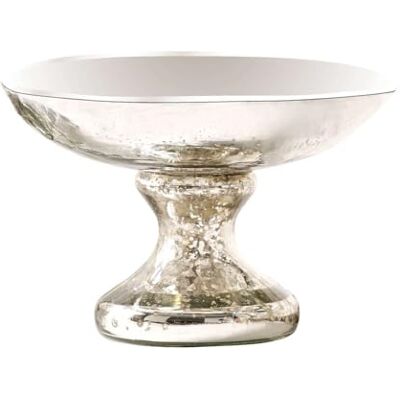 Loberon Estelle Coupe en Forme de Coupe élégante en Verre épais, argenté Vieilli - Publicité Loberon Estelle Coupe en Forme de Coupe élégante en Verre épais, argenté Vieilli - Publicité