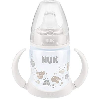 NUK - First Choice 150ml Learner Bottle - Embout en silicone - Biberon - Publicité NUK - First Choice 150ml Learner Bottle - Embout en silicone - Biberon - Publicité