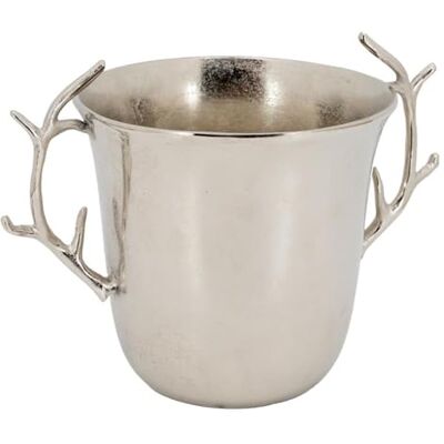 AUBRY GASPARD Seau à Champagne Aluminium Finition Lisse et Brillante Poignées Bois de Cerf Ø 25 cm x H 25 cm Design Élégant pour Occasions Maintient Fraîcheur Bouteilles - Publicité AUBRY GASPARD Seau à Champagne Aluminium Finition Lisse et Brillante Poignées Bois de Cerf Ø 25 cm x H 25 cm Design Élégant pour Occasions Maintient Fraîcheur Bouteilles - Publicité