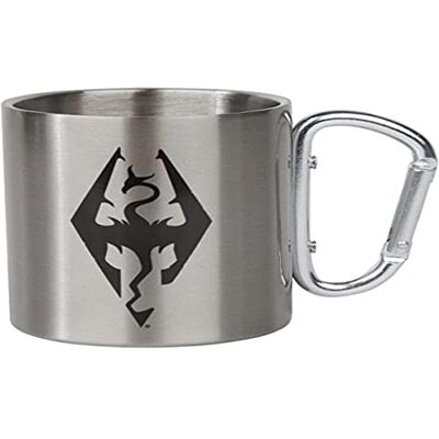 GB Eye Limited Skyrim Mug de camping avec mousqueton Motif dragon - Publicité GB Eye Limited Skyrim Mug de camping avec mousqueton Motif dragon - Publicité