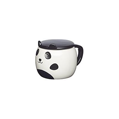 KitchenCraft Mug Panda en céramique peinte avec couvercle, 55 ml (19.5 fl oz) Noir / Blanc - Publicité KitchenCraft Mug Panda en céramique peinte avec couvercle, 55 ml (19.5 fl oz) Noir / Blanc - Publicité