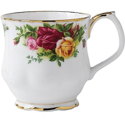 Royal Albert Old Country Roses Montrose Mug vintage en porcelaine fine Motif floral 0,25 l - Publicité Royal Albert Old Country Roses Montrose Mug vintage en porcelaine fine Motif floral 0,25 l - Publicité