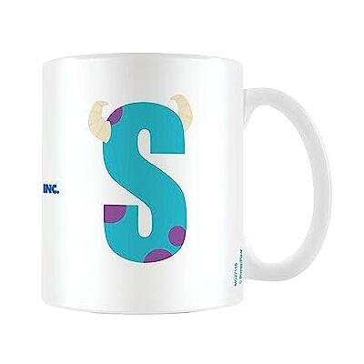 Pyramid Disney Alphabet Mug personnalisé (S pour Sulley Design) Tasse à café en céramique 325 ml dans une boîte cadeau Disney – Produit officiel - Publicité Pyramid Disney Alphabet Mug personnalisé (S pour Sulley Design) Tasse à café en céramique 325 ml dans une boîte cadeau Disney – Produit officiel - Publicité