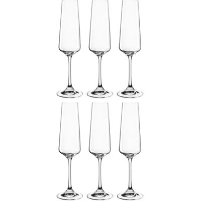 LEONARDO HOME Paladino 066309 Lot de 6 verres à champagne à pied tiré lavables au lave-vaisselle 220 ml - Publicité LEONARDO HOME Paladino 066309 Lot de 6 verres à champagne à pied tiré lavables au lave-vaisselle 220 ml - Publicité