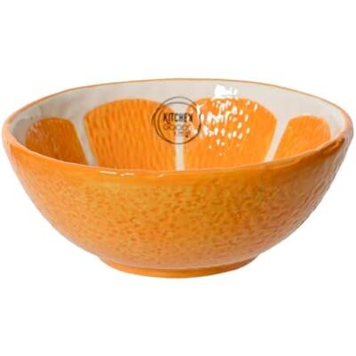 Decoris Bol 15 x 6 cm en céramique en forme d'orange Bols et bols Bol de service, salade, dessert, céréales, fruits Bol décoratif printemps et été Vaisselle à fruits orange et blanc - Publicité Decoris Bol 15 x 6 cm en céramique en forme d'orange Bols et bols Bol de service, salade, dessert, céréales, fruits Bol décoratif printemps et été Vaisselle à fruits orange et blanc - Publicité