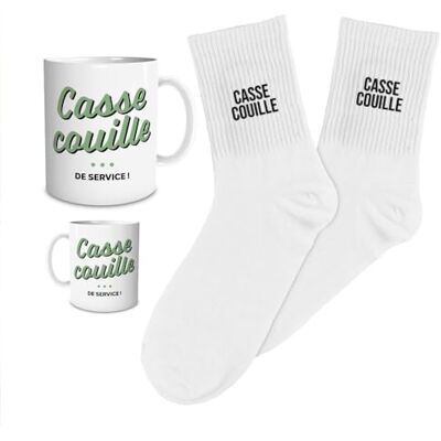 STC Coffret mug chaussettes homme casse-couille - Publicité STC Coffret mug chaussettes homme casse-couille - Publicité