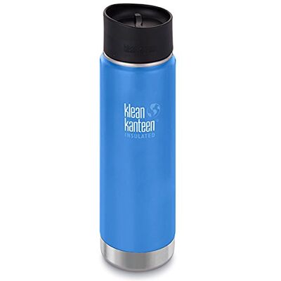Klean Kanteen Bouteille isotherme Wide pour adulte avec Cafe Cap 2.0 Pacific Sky Taille L - Publicité Klean Kanteen Bouteille isotherme Wide pour adulte avec Cafe Cap 2.0 Pacific Sky Taille L - Publicité