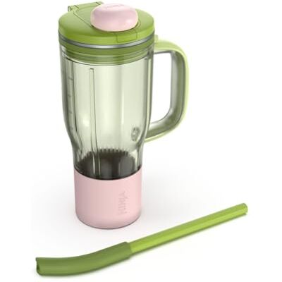 NINJA BlendBoss Mug de voyage avec couvercle à bec verseur et, Pastèque Paille amovible, compatible avec le BlendBoss et les porte-gobelets lavables au lave-vaisselle XSKDB324LSGN - Publicité NINJA BlendBoss Mug de voyage avec couvercle à bec verseur et, Pastèque Paille amovible, compatible avec le BlendBoss et les porte-gobelets lavables au lave-vaisselle XSKDB324LSGN - Publicité