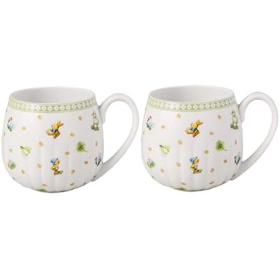 Villeroy & Boch – Easter Delight mug à anse ensemble de 2, porcelaine Premium, motifs de Pâques rétro, détails dorés, grands mugs pour le thé, le chocolat chaud et le café - Publicité Villeroy & Boch – Easter Delight mug à anse ensemble de 2, porcelaine Premium, motifs de Pâques rétro, détails dorés, grands mugs pour le thé, le chocolat chaud et le café - Publicité