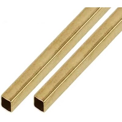 SKYPRO Lot de 2 tubes carrés en laiton – 6 x 6 mm (épaisseur de paroi de 0,1 cm, longueur 24,9 cm) – Tube carré creux en laiton massif pour bricolage, artisanat, soutien structurel et projets décoratifs - Publicité SKYPRO Lot de 2 tubes carrés en laiton – 6 x 6 mm (épaisseur de paroi de 0,1 cm, longueur 24,9 cm) – Tube carré creux en laiton massif pour bricolage, artisanat, soutien structurel et projets décoratifs - Publicité