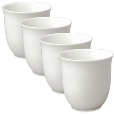 FORLIFE Lot de 4 Tasses à thé japonaises, 185 ML, Blanc - Publicité FORLIFE Lot de 4 Tasses à thé japonaises, 185 ML, Blanc - Publicité