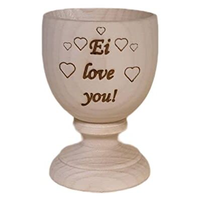 Dreambase Coquetier en bois (œuf Love You) - Publicité Dreambase Coquetier en bois (œuf Love You) - Publicité