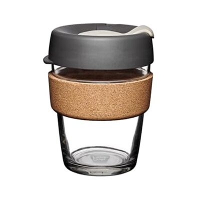 KeepCup Brew – Gobelet en verre et liège – Taille moyenne 350 ml - Publicité KeepCup Brew – Gobelet en verre et liège – Taille moyenne 350 ml - Publicité