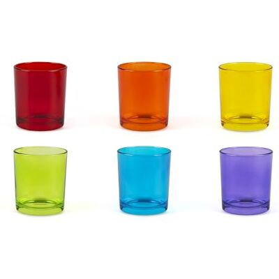 Excelsa Marrakech Lot de 6 verres à eau, verre, capacité 260 ml, multicolore - Publicité Excelsa Marrakech Lot de 6 verres à eau, verre, capacité 260 ml, multicolore - Publicité