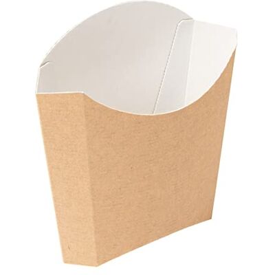 Garcia de Pou García de Pou Lot de 200 boîtes de frites standard « Thepack » 135 g 220 g/m² 13 x 8 x 13,5 cm en carton ondulé Nano-Micro - Publicité Garcia de Pou García de Pou Lot de 200 boîtes de frites standard « Thepack » 135 g 220 g/m² 13 x 8 x 13,5 cm en carton ondulé Nano-Micro - Publicité