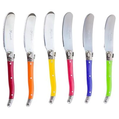 Pradel Excellence PCOR009003 Set de 6 Tartineurs Laguiole Lames 7 cm Inox Manches Panachés ABS Effet Marbré Compatibles Lave-Vaisselle - Publicité Pradel Excellence PCOR009003 Set de 6 Tartineurs Laguiole Lames 7 cm Inox Manches Panachés ABS Effet Marbré Compatibles Lave-Vaisselle - Publicité