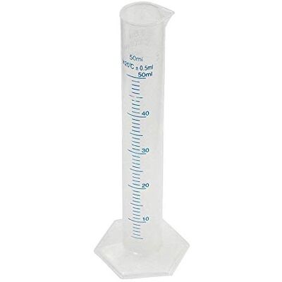 Ogquaton Tube de mesure en plastique Liquide Gradué tube à essai de mesure Cylindre Tasse à mesurer pour utilisation en laboratoire 1 PCS 50 ml Transparent - Publicité Ogquaton Tube de mesure en plastique Liquide Gradué tube à essai de mesure Cylindre Tasse à mesurer pour utilisation en laboratoire 1 PCS 50 ml Transparent - Publicité