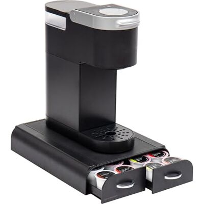 Mind Reader Organiseur de dosettes à portion unique, 2 tiroirs, capacité de 24 dosettes, compatible avec Keurig Mini, 24,13 x 31,12 x 6,35 cm, noir - Publicité Mind Reader Organiseur de dosettes à portion unique, 2 tiroirs, capacité de 24 dosettes, compatible avec Keurig Mini, 24,13 x 31,12 x 6,35 cm, noir - Publicité