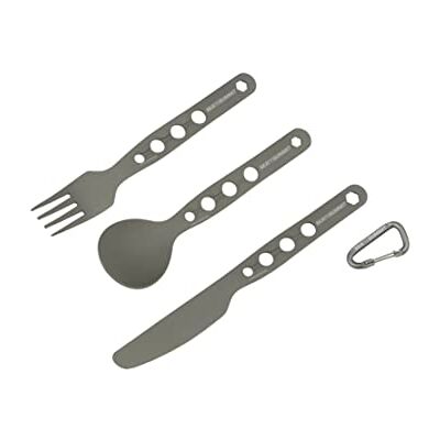 Sea to Summit Cubertería metálica Alphaset 3pc Cutlery Set gris anodizado - Publicité Sea to Summit Cubertería metálica Alphaset 3pc Cutlery Set gris anodizado - Publicité