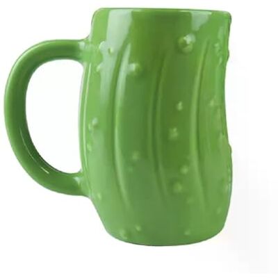Gift Republic Tasse à cornichon géant – Grande tasse à café fantaisie en céramique de 650 ml, tasse amusante pour thé et café, cadeau de cuisine - Publicité Gift Republic Tasse à cornichon géant – Grande tasse à café fantaisie en céramique de 650 ml, tasse amusante pour thé et café, cadeau de cuisine - Publicité