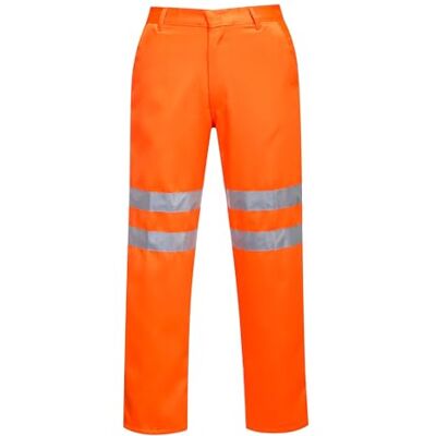 Portwest Pantalon Hi-Vis Poly-coton RIS, Couleur: Tall de couleur Orange, Taille: S, RT45ORTS - Publicité Portwest Pantalon Hi-Vis Poly-coton RIS, Couleur: Tall de couleur Orange, Taille: S, RT45ORTS - Publicité