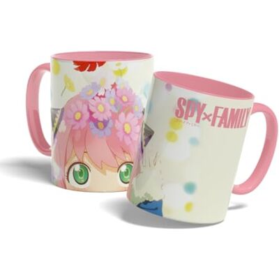 Konix Spy x Family Mug Tasse en céramique 320 ml Motif Anya Blanc et rose - Publicité Konix Spy x Family Mug Tasse en céramique 320 ml Motif Anya Blanc et rose - Publicité