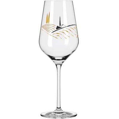 RITZENHOFF 3011011 Verre à vin blanc 300 ml – Série Herzkristall n° 11 – Avec motif lettre en or rose – Fabriqué en Allemagne - Publicité RITZENHOFF 3011011 Verre à vin blanc 300 ml – Série Herzkristall n° 11 – Avec motif lettre en or rose – Fabriqué en Allemagne - Publicité