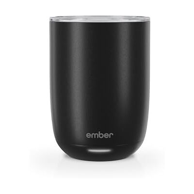 Ember Tasse à café intelligente avec contrôle de la température, 414 ml, contrôlée par application, comprend un couvercle, tasse à expresso avec batterie d'autonomie de 90 min, noir - Publicité Ember Tasse à café intelligente avec contrôle de la température, 414 ml, contrôlée par application, comprend un couvercle, tasse à expresso avec batterie d'autonomie de 90 min, noir - Publicité