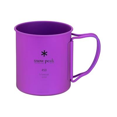 Snow Peak Ti-Single 450 Tasse Pourpre - Tasse - Publicité Snow Peak Ti-Single 450 Tasse Pourpre - Tasse - Publicité