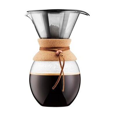 Cafetière à verseur Bodum 51 onces - Filtre en acier inoxydable - Publicité Cafetière à verseur Bodum 51 onces - Filtre en acier inoxydable - Publicité