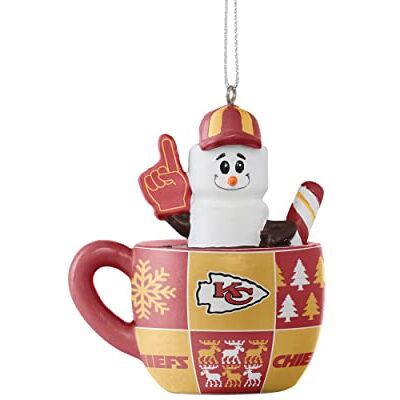 FOCO Kansas City Chiefs NFL Smores Mug Ornement - Publicité FOCO Kansas City Chiefs NFL Smores Mug Ornement - Publicité