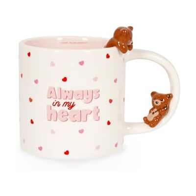LEGAMI Tasse en Grès Too Cute to Handle, Thème Teddy Bear, Utilisable au Lave-vaisselle, Capacité 350 ml - Publicité LEGAMI Tasse en Grès Too Cute to Handle, Thème Teddy Bear, Utilisable au Lave-vaisselle, Capacité 350 ml - Publicité