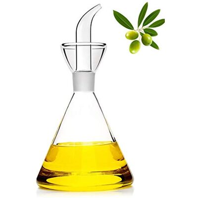 HAIZEEN 125ml Verseur/Bouteille/Burette à huile d’olive/vinaigre en verre anti-goutte/fuite sans entonnoir Carafe à huile pour cuisine et barbecue - Publicité HAIZEEN 125ml Verseur/Bouteille/Burette à huile d’olive/vinaigre en verre anti-goutte/fuite sans entonnoir Carafe à huile pour cuisine et barbecue - Publicité