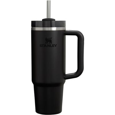 Stanley Quencher H2.0 FlowState Gobelet isotherme en acier inoxydable avec couvercle et paille pour eau, thé glacé ou café, smoothie et plus encore – Noir 2.0, 887 ml - Publicité Stanley Quencher H2.0 FlowState Gobelet isotherme en acier inoxydable avec couvercle et paille pour eau, thé glacé ou café, smoothie et plus encore – Noir 2.0, 887 ml - Publicité