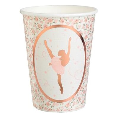 Santex 10 gobelets carton ballerine 7,8 x 9,7 cm rose gold Rose Taille Unique - Publicité Santex 10 gobelets carton ballerine 7,8 x 9,7 cm rose gold Rose Taille Unique - Publicité