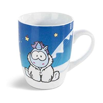NICI 42446 and Friends Tasse en porcelaine Motif licorne Snow Coldson et Theodor Bleu/violet 8 x 10 cm - Publicité NICI 42446 and Friends Tasse en porcelaine Motif licorne Snow Coldson et Theodor Bleu/violet 8 x 10 cm - Publicité