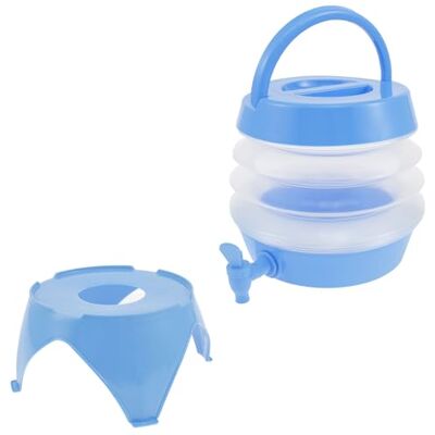 Foppla Distributeur d'eau en plastique avec robinet de 9,5 L Distributeur de boissons pliable en plastique Distributeur de boissons d'été portable avec poignée pour limonade, jus, eau, thé, bière - Publicité Foppla Distributeur d'eau en plastique avec robinet de 9,5 L Distributeur de boissons pliable en plastique Distributeur de boissons d'été portable avec poignée pour limonade, jus, eau, thé, bière - Publicité