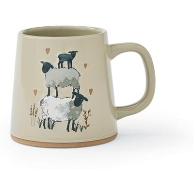 Cooksmart Tasse à café conique britannique Tasses à café en céramique pour la maison ou le travail Grandes tasses pour boissons chaudes Tasses à thé et café – Mouton des Highlands - Publicité Cooksmart Tasse à café conique britannique Tasses à café en céramique pour la maison ou le travail Grandes tasses pour boissons chaudes Tasses à thé et café – Mouton des Highlands - Publicité