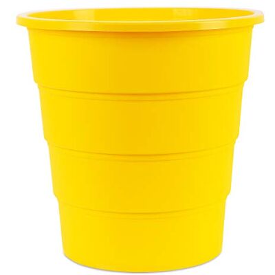 OFFICER PRODUCTS Office Products 19054621-06 Corbeille à papier 16 litres en plastique design rond pour bureau cuisine Couleur : jaune Élégant et pratique Dimensions : 30,8 x 31 x 30,8 cm - Publicité OFFICER PRODUCTS Office Products 19054621-06 Corbeille à papier 16 litres en plastique design rond pour bureau cuisine Couleur : jaune Élégant et pratique Dimensions : 30,8 x 31 x 30,8 cm - Publicité